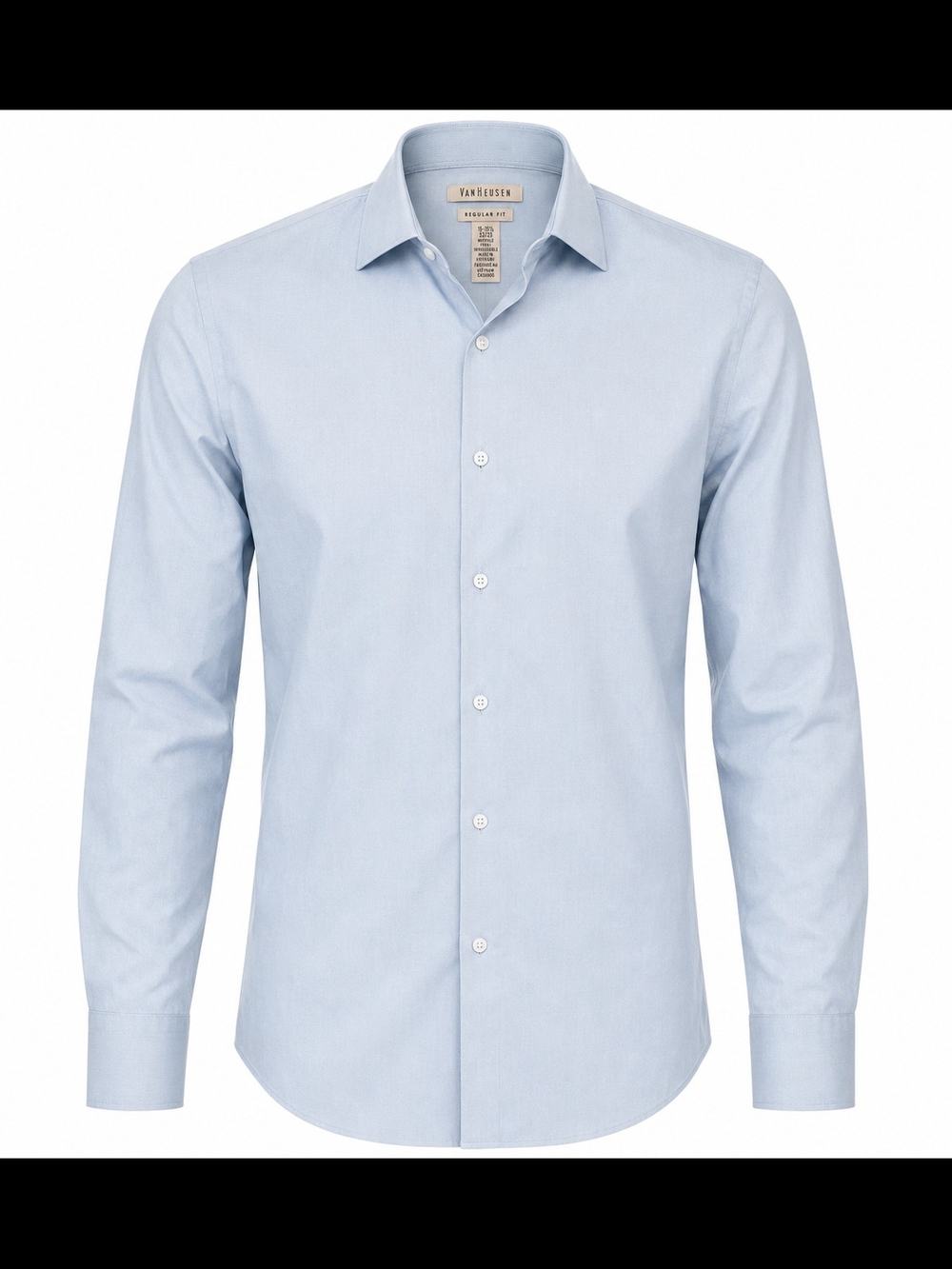 Van Heusen Pale Blue Classic Dress Shirt Regualr Fit 16.5